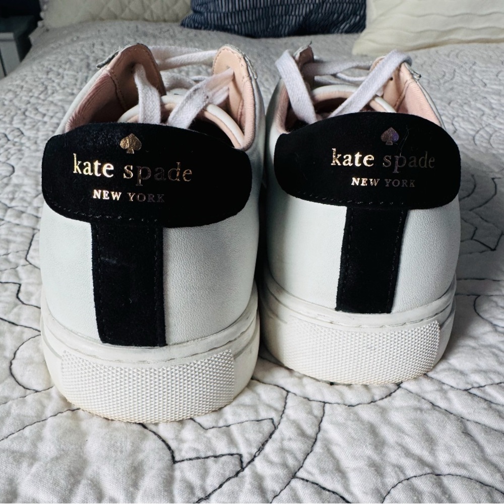 Kate Spade Black and White Spade Sneakers - Picture 4 of 4